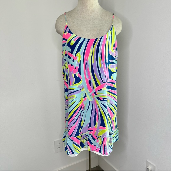🔹 Lilly Pulitzer Silk Spaghetti Strap Dress - Picture 1 of 5